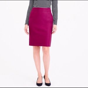 NWT J.crew Double-Serge Pencil Skirt in Navy